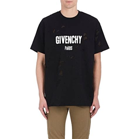 givenchy logo burnout cotton t-shirt